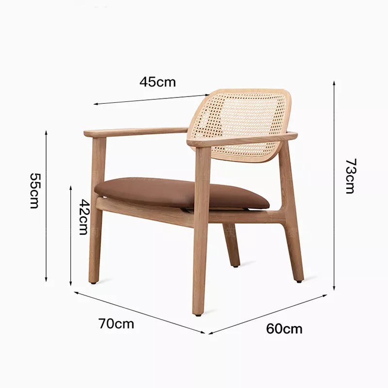 تسوق الأن كرسي مفرد بذراعين خشبي فاخر اونلاين | بيوت