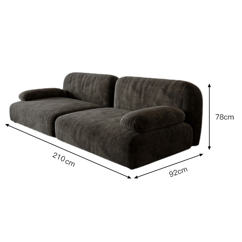 كنبة ثنائي مخملي عصرية