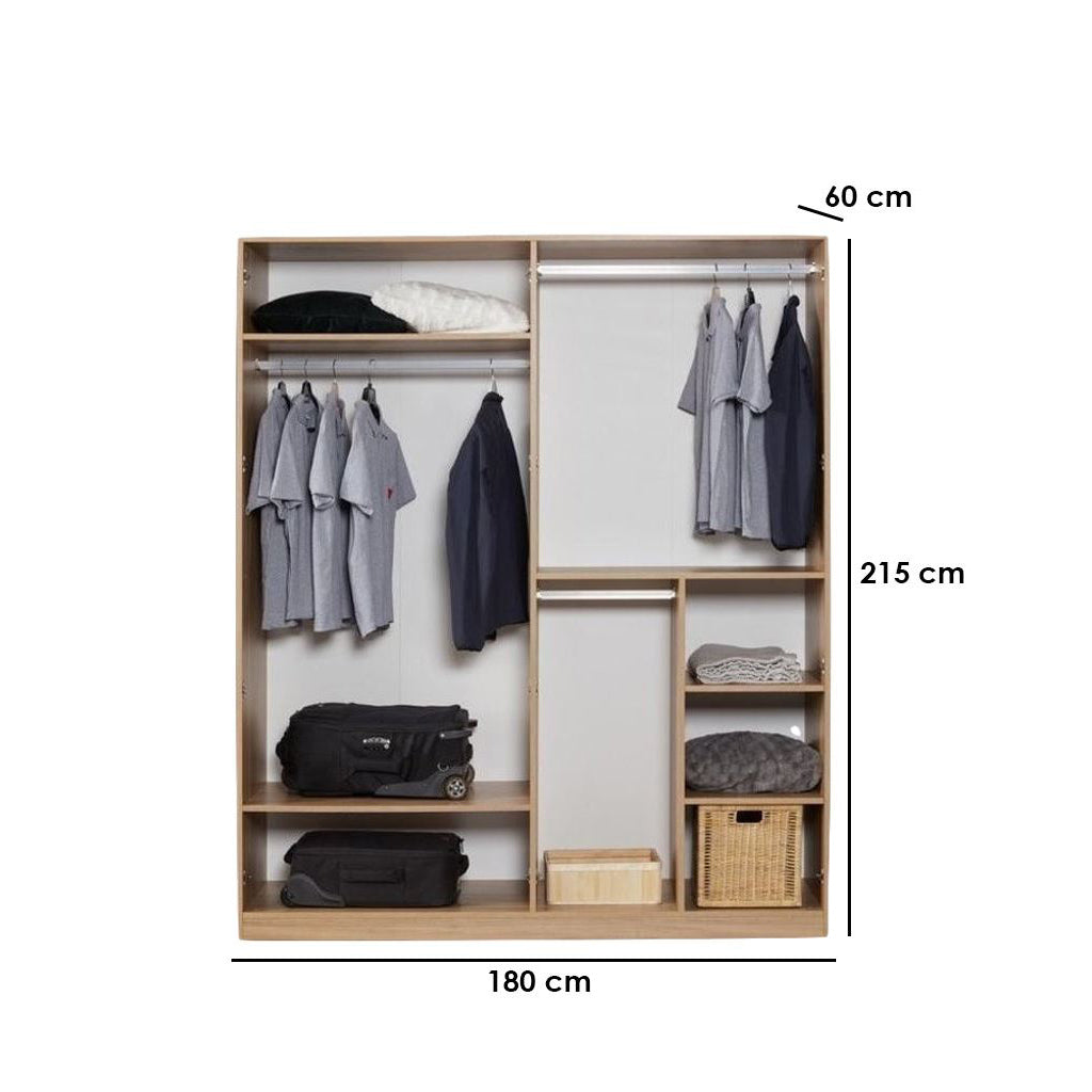 متوفر الان دولاب ملابس خشبي بارفف مساحات مختلفه | بيوت