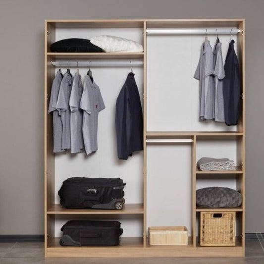 متوفر الان دولاب ملابس خشبي بارفف مساحات مختلفه | بيوت