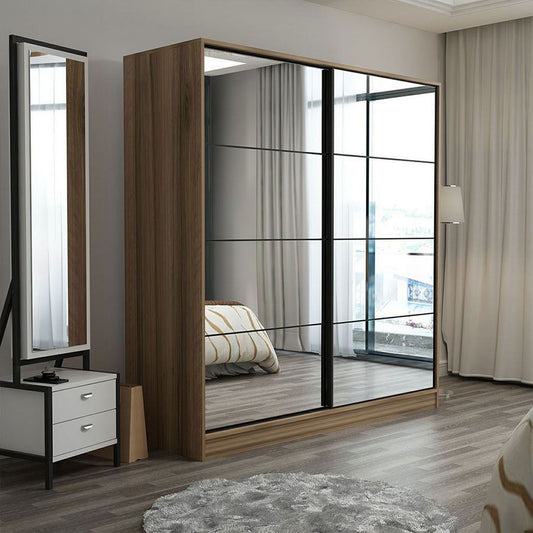 دولاب ابواب منزلقه بارففف و ادرج و علاقة ملابس