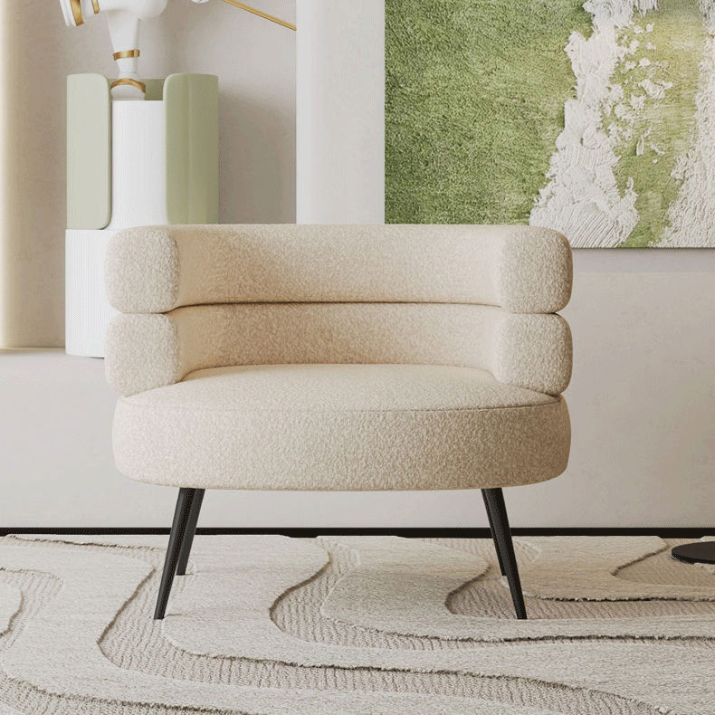 تسوق الان كرسي استرخاء من القماش البوكليه الفاخر | بيوت