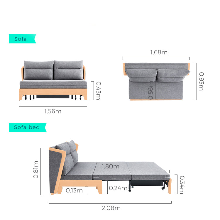 تسوق كنبة سرير من خشب الزان والقماش بألوان مختلفة اونلاين | بيوت