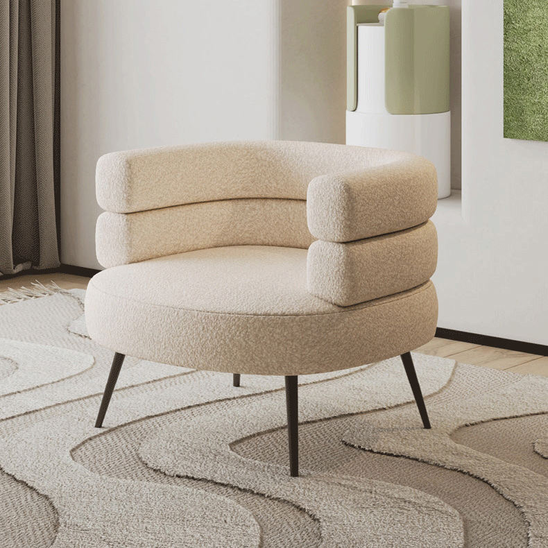 تسوق الان كرسي استرخاء من القماش البوكليه الفاخر | بيوت