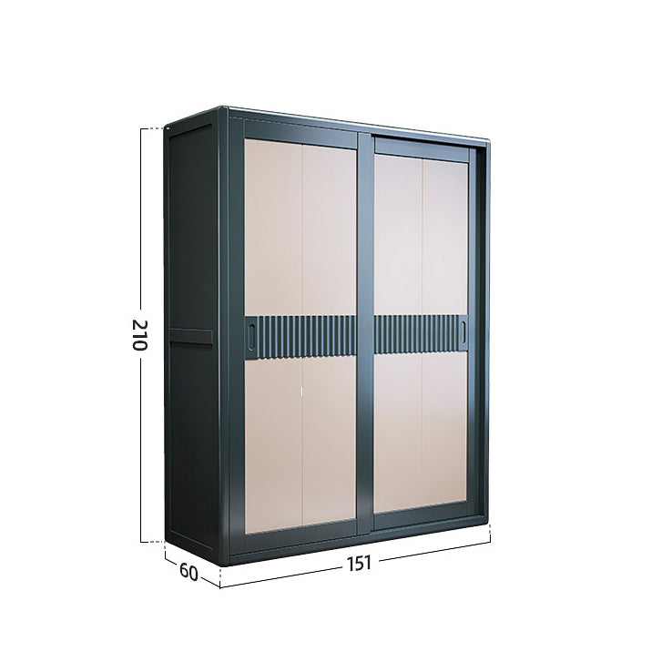 خزانة ملابس بادرج داخليه و ارفف مع علاقة ملابس