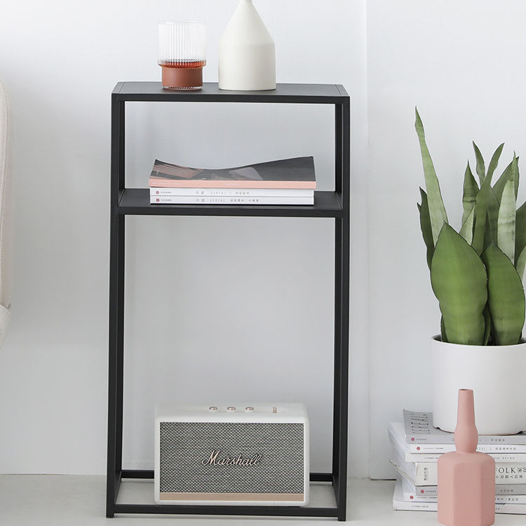 اشتري الان طاولة جانبية اسود برف مفتوح اونلاين | بيوت