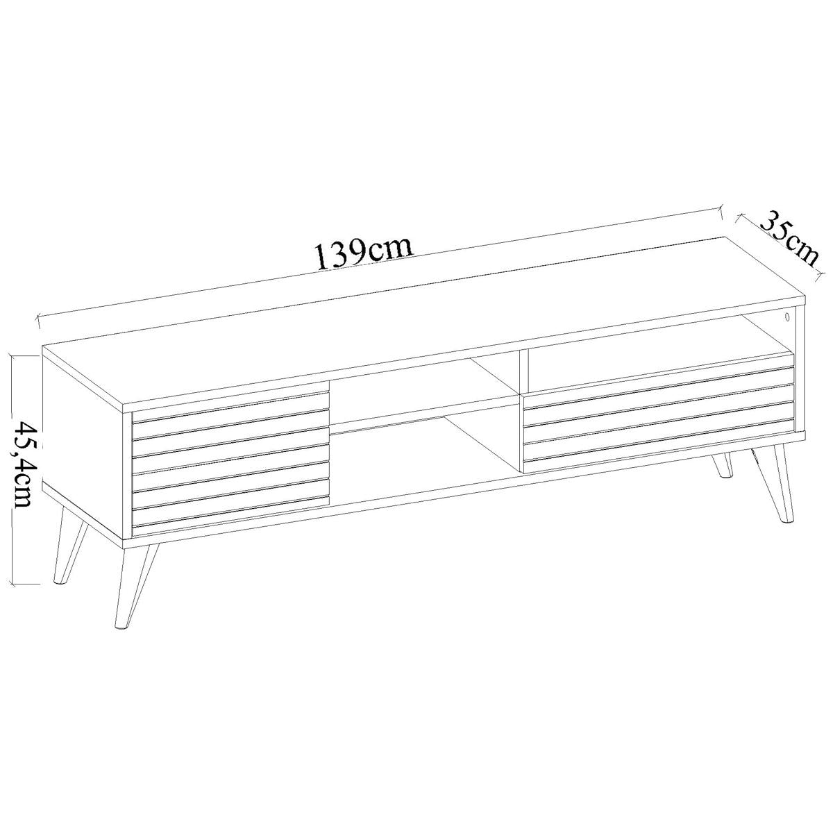 تسوق الان طاولة تلفزيو مع ارفف وادراج تخزين اونلاين | بيوت