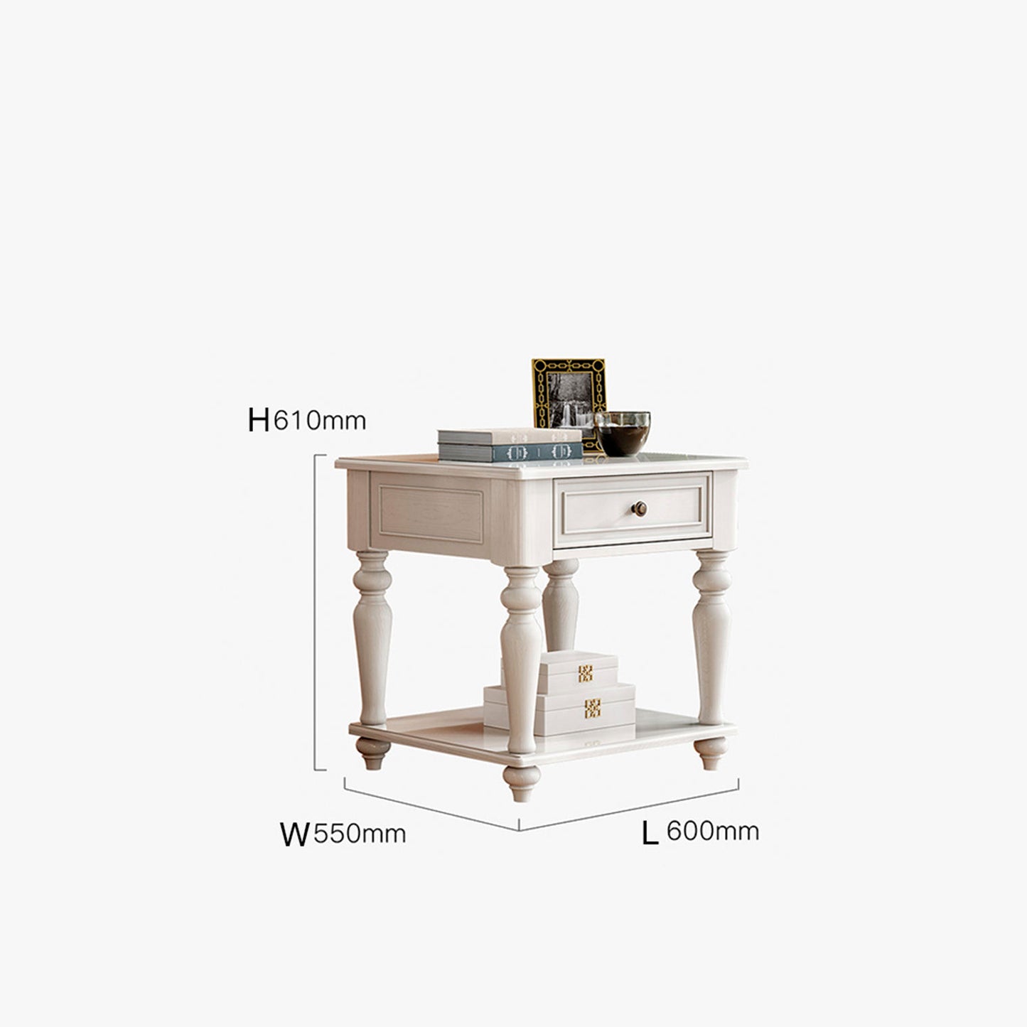 تسوق الان طاولة جانبية من خشب الزان الفاخر اونلاين | بيوت