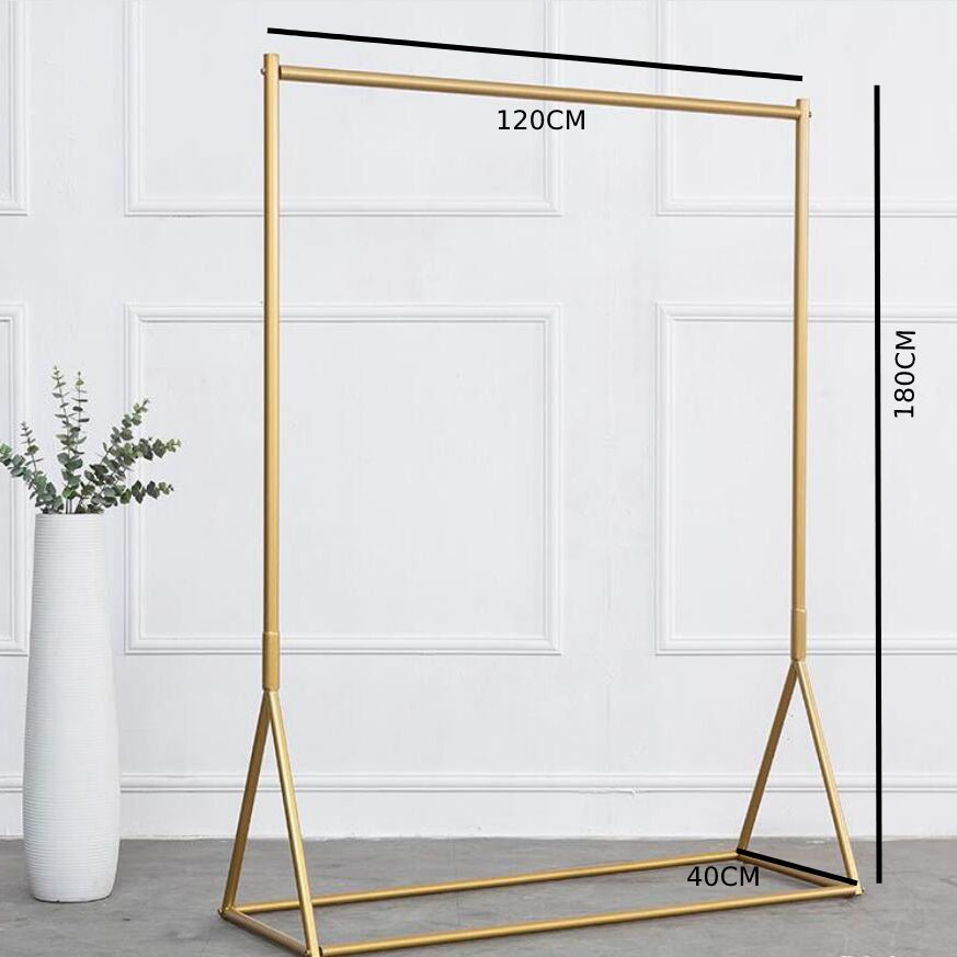 متوفر الان علاقة ملابس تصميم معدني باللون الذهبي | بيوت