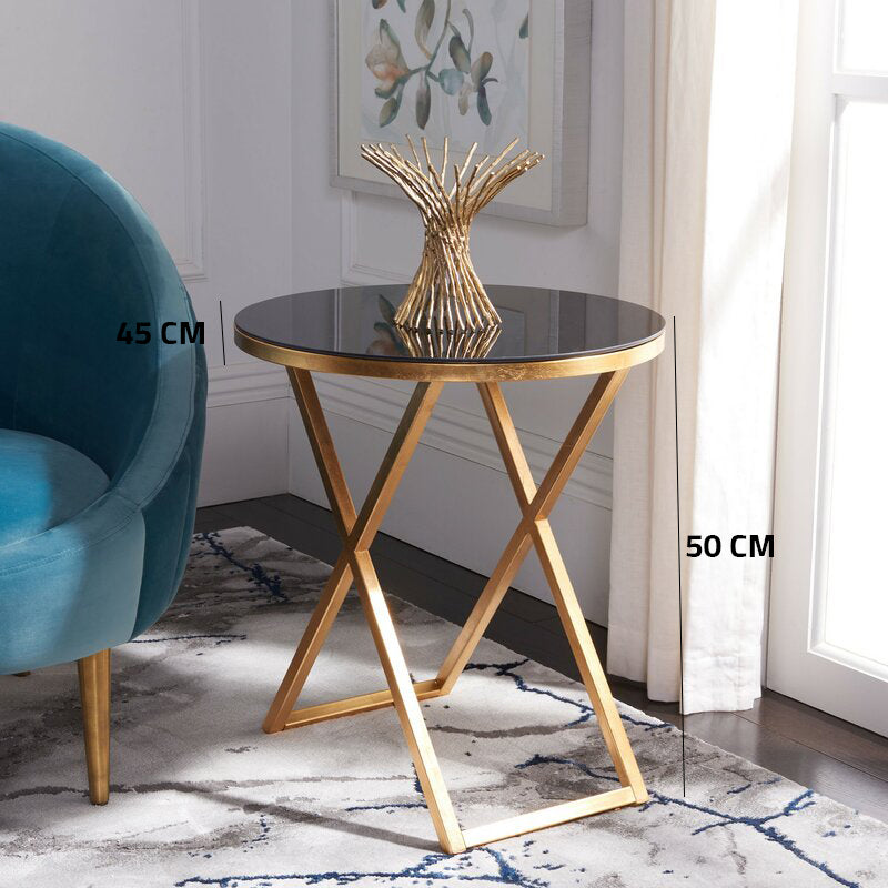 طاولة جانبية أنيقة من المعدن