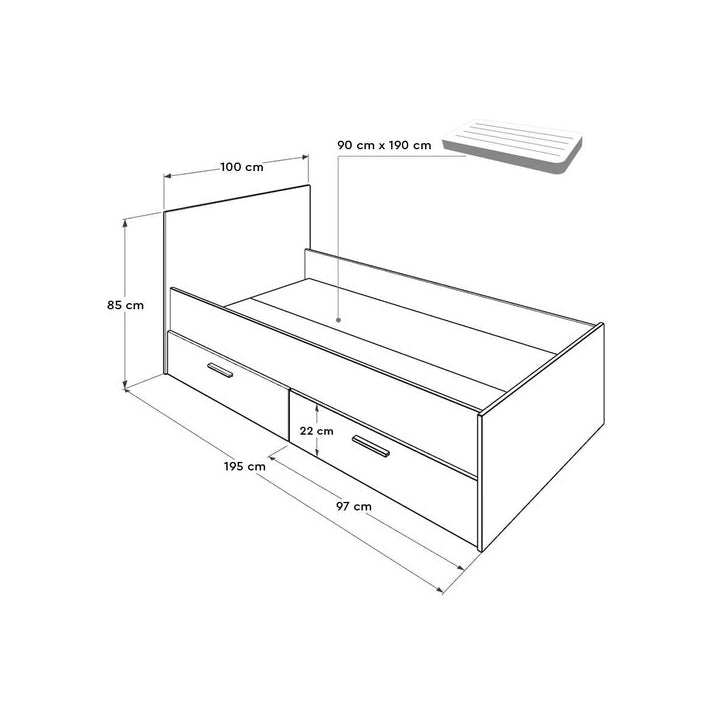 متوفر الان سرير اطفال تصميم خشبي مزود بدرجين اونلاين | بيوت