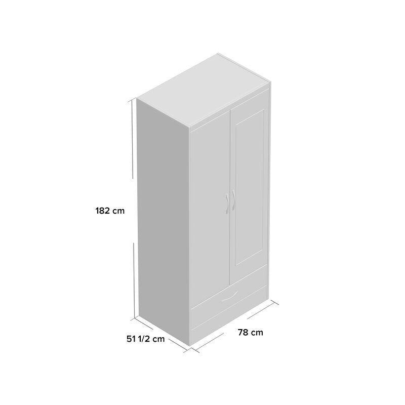دولاب بدرج و علاقة ملابس بمراه