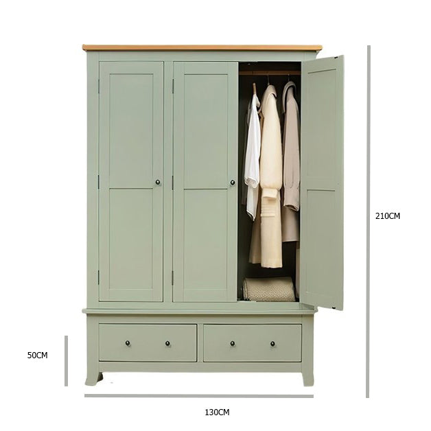 دولاب الخزانة اليمني علاقة ملابس مع درجين الخزانه اليسري 3 ارفف