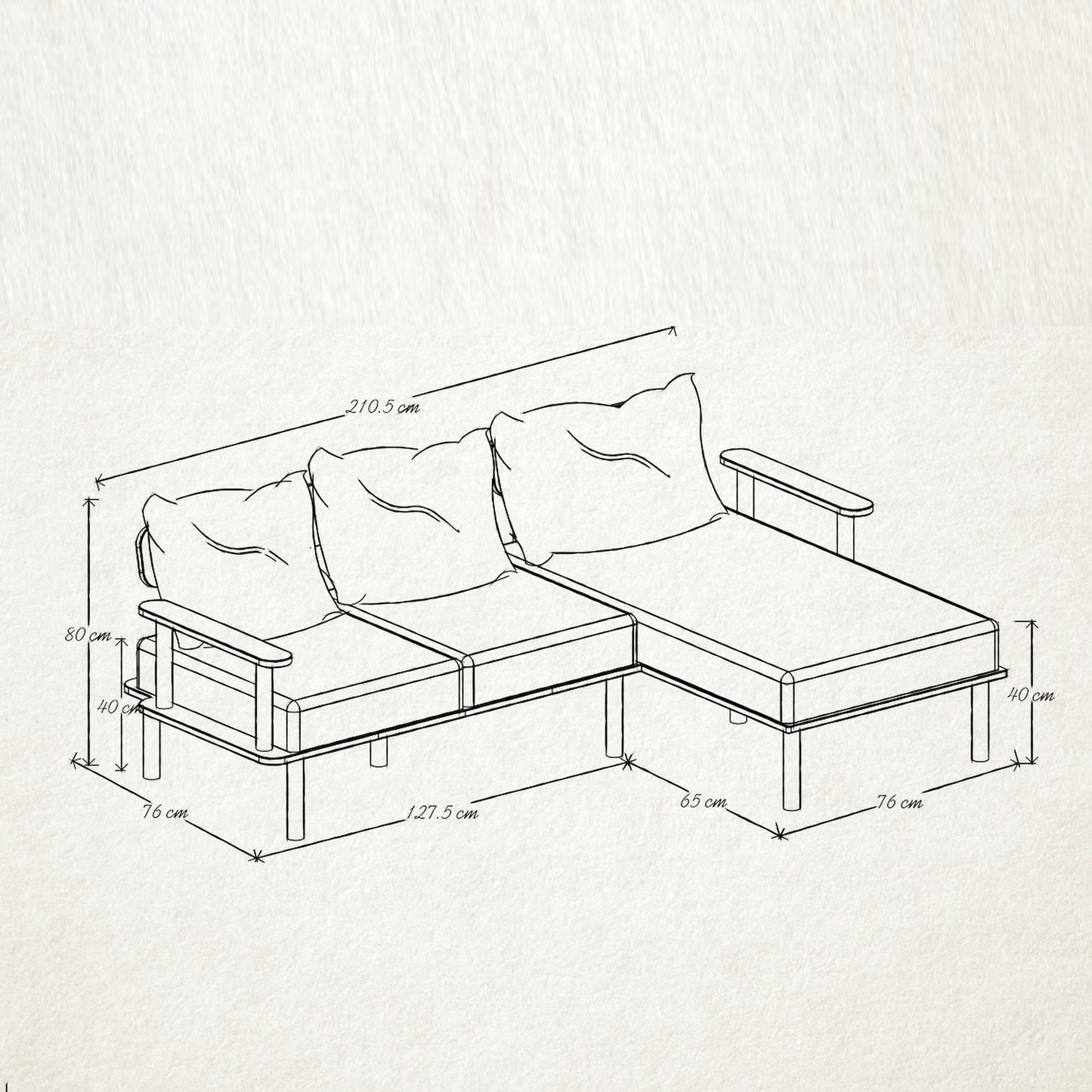 كنب زاوية وردي