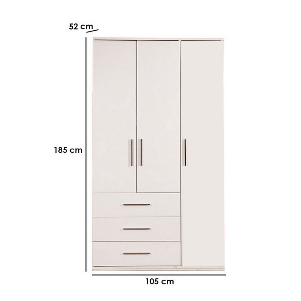 دولاب يتكون من شماعة و 4 أرفف و 3 أدراج