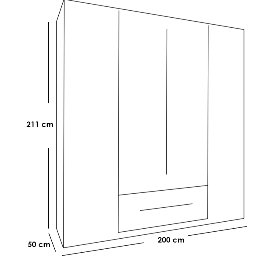 دولاب ابيض في رمادي يتكون من 3 وحدات تخزين
