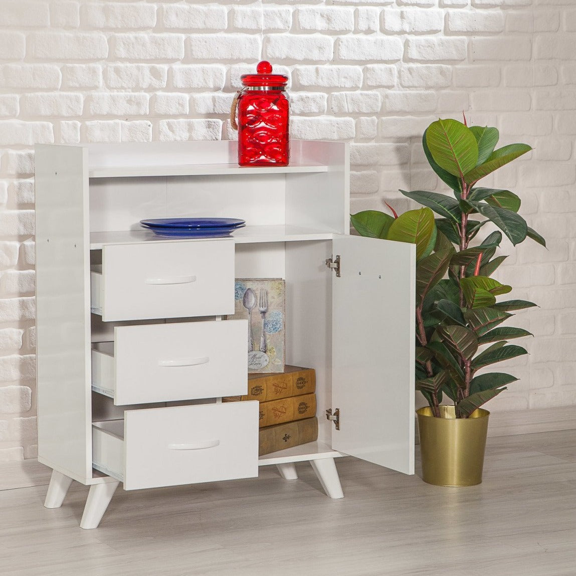 متوفر الان وحدة تخزين مزودة ب 3 أدراج اونلاين | بيوت