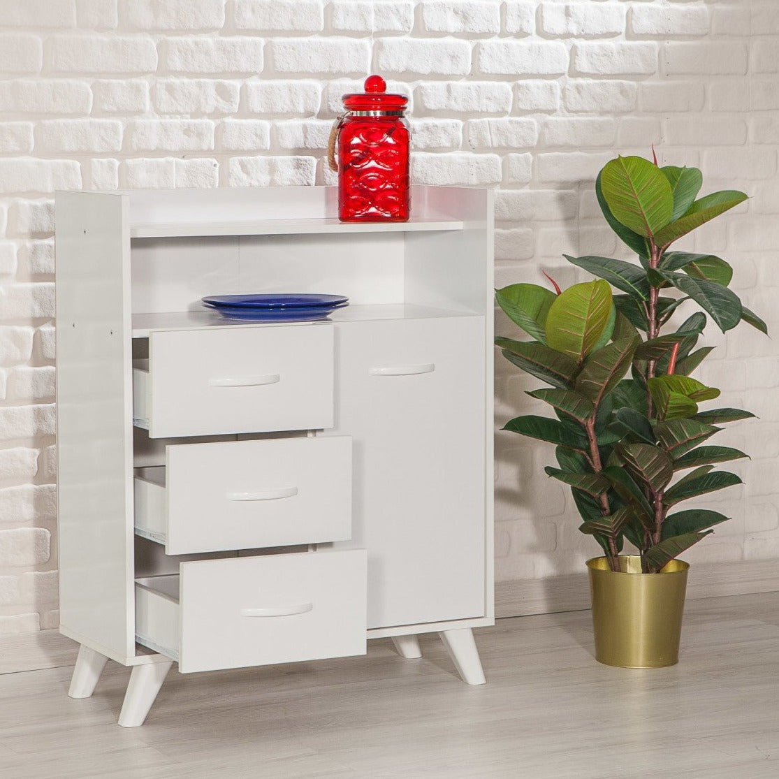 متوفر الان وحدة تخزين مزودة ب 3 أدراج اونلاين | بيوت