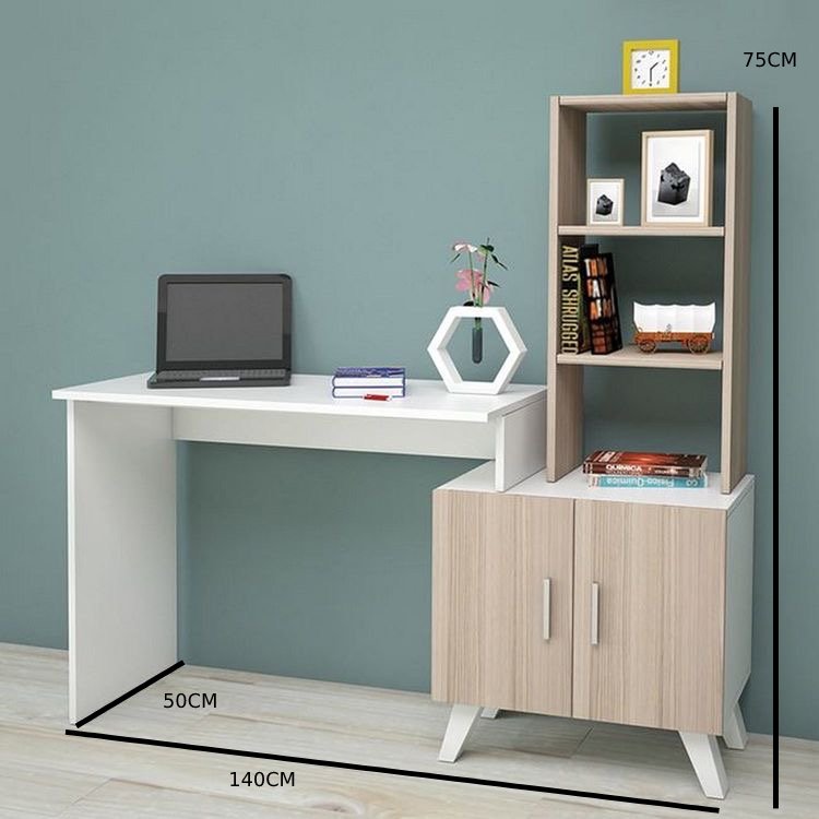 مكتب ب مكتبة للتخزين مودرن