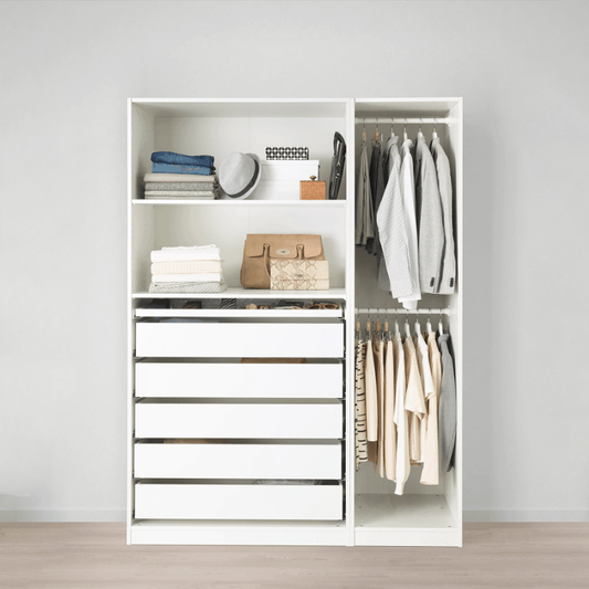 تسوق الان دولاب ملابس بادرج وارفف وعلاقات ملابس مفتوحه | بيوت