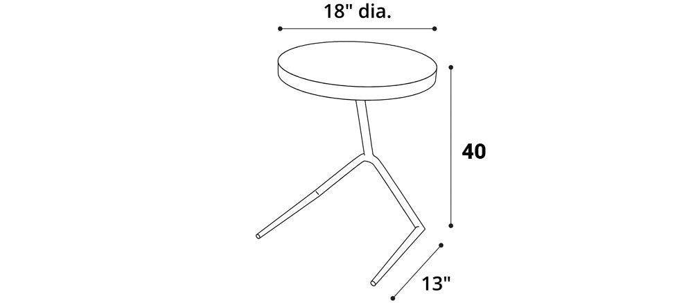 طاولة خدمة عملية بأرجل ذهبية