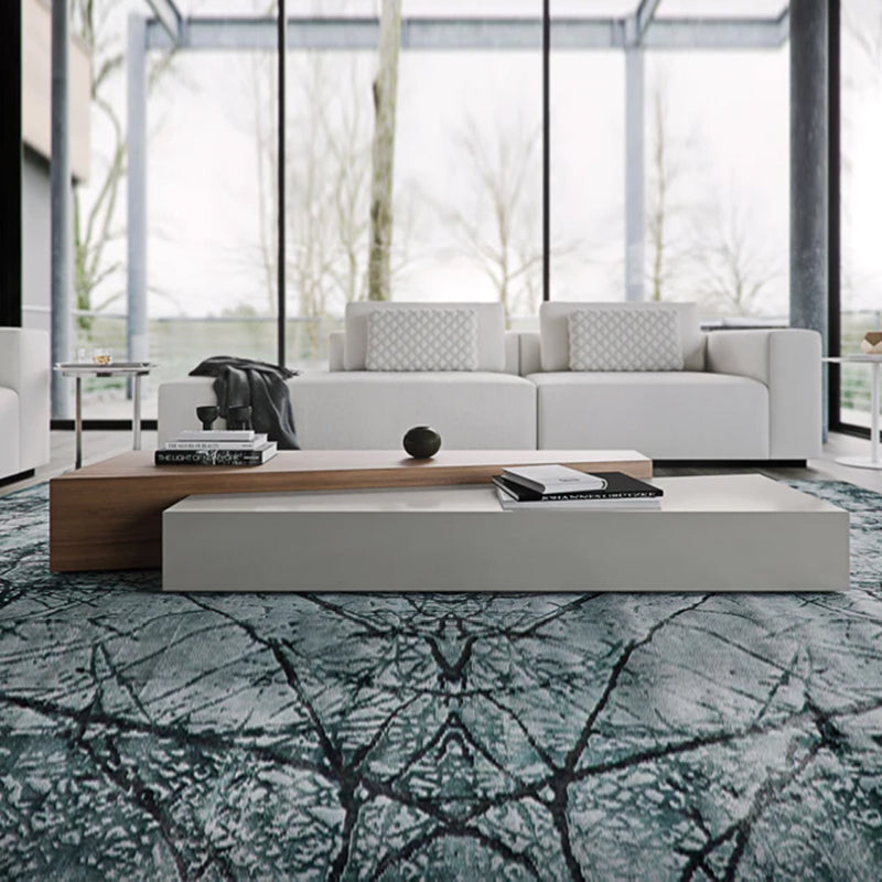 طاولة قهوة لغرفة المعيشة بتصميم هندسي مميز