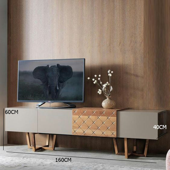 تصفح الان طاولة تلفزيون خشبي في رمادي اونلاين | بيوت