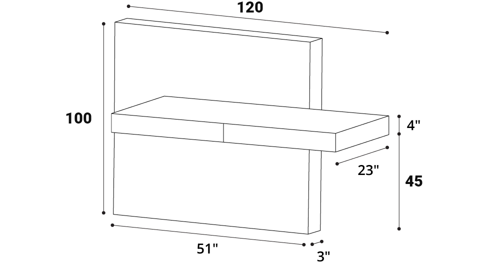 مكتب للكمبيوتر بمساحة صغيرة وتصميم مميز