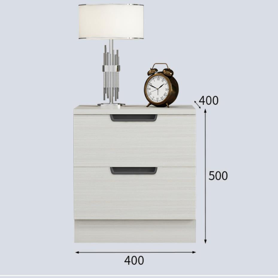 غرفة نوم مودرن بلون ابيض داكن