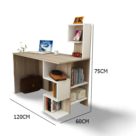 مكتب مودرن به مجموعة أرفف بمقاسات مختلفه