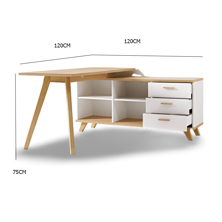 مكتب منزلي مميز حرف L