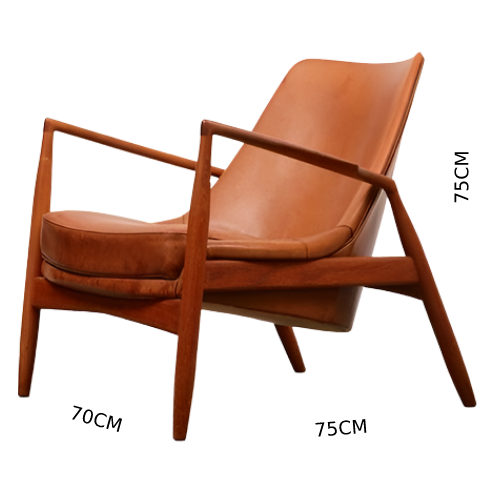 تصفح الأن كرسي فوتيه من الخشب و الجلد اونلاين | بيوت