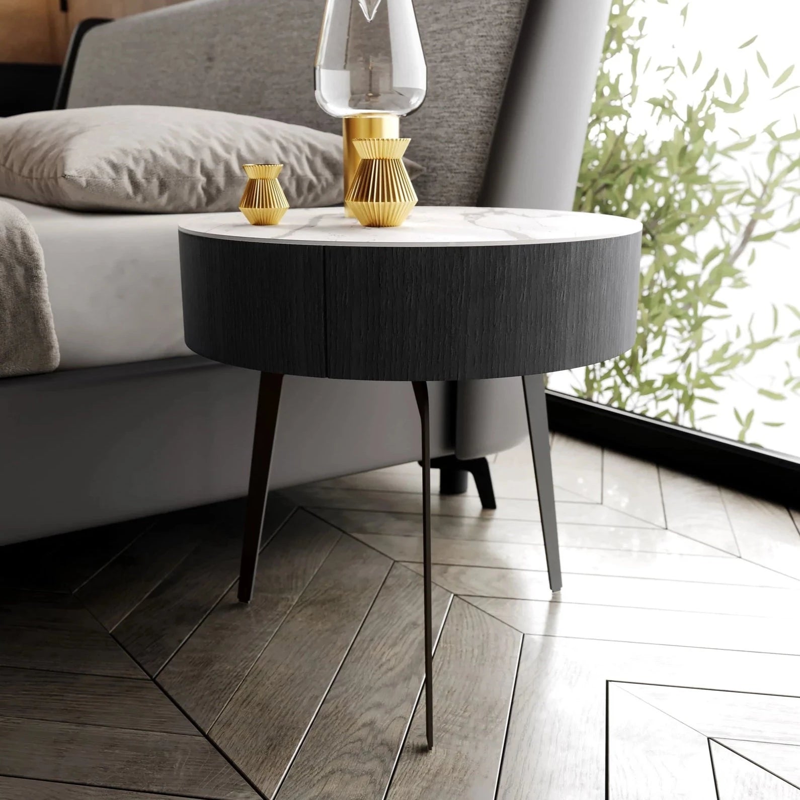 اكتشف الان طاولة جانبية حديثة مزودة بدرج اونلاين | بيوت