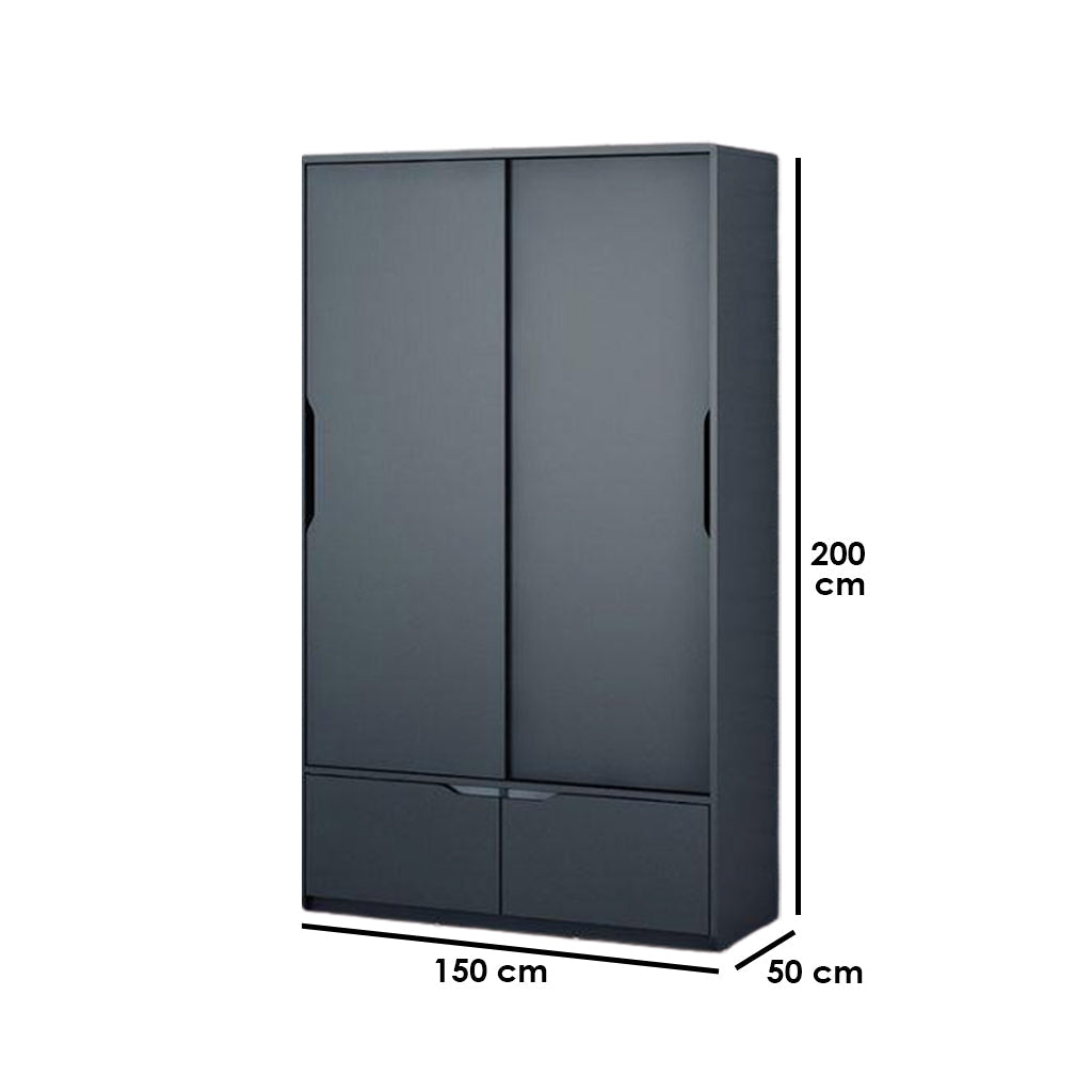 تصفح الان دولاب ملابس باللون الأزرق خشبي باب اونلاين | بيوت