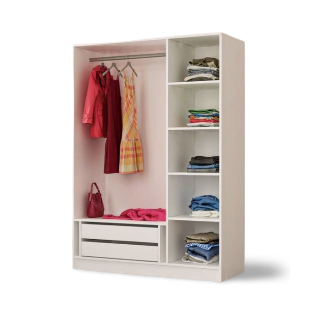 دولاب بارفف و 2 ادرج و علاقة ملابس