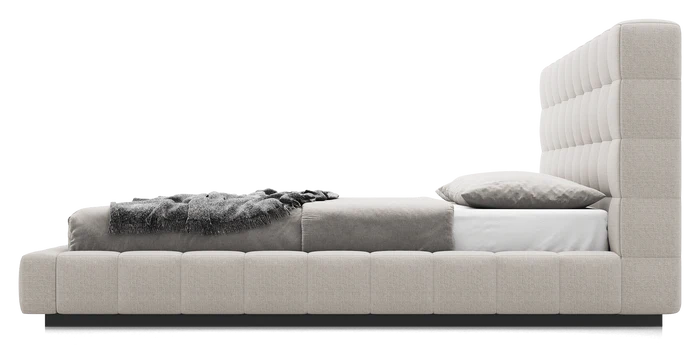 تصفح الان سرير من الخشب الطبيعي مغطى بالكامل بالقماش | بيوت