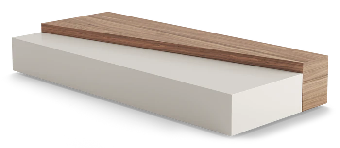 طاولة قهوة لغرفة المعيشة بتصميم هندسي مميز