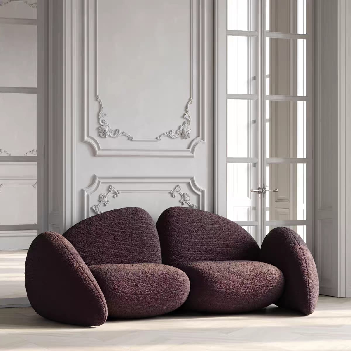 Elegant design double sofa