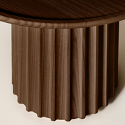 Capitello brown ash side table