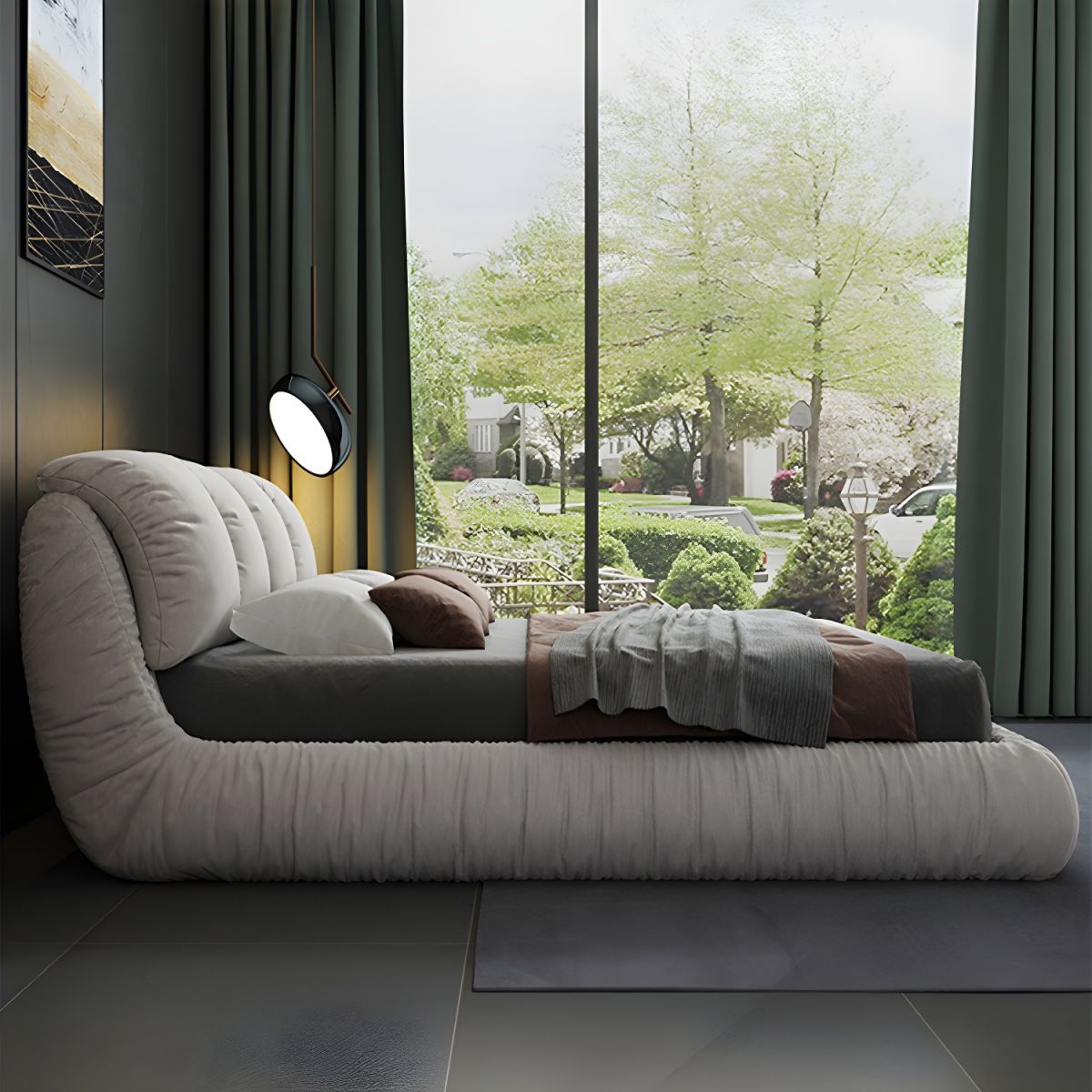 سرير بتصميم مريح و عصري