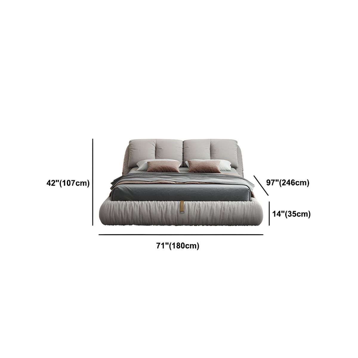 سرير بتصميم مريح و عصري