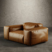 Rencontre moi armchair leather brown