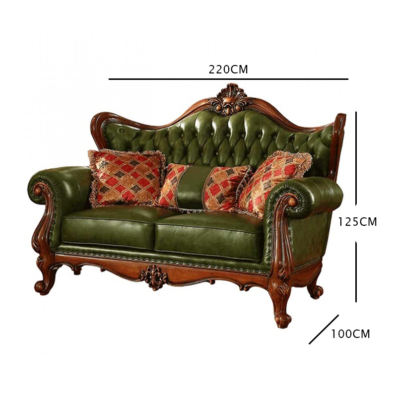 اريكة ملكية ثنائي من الخشب
