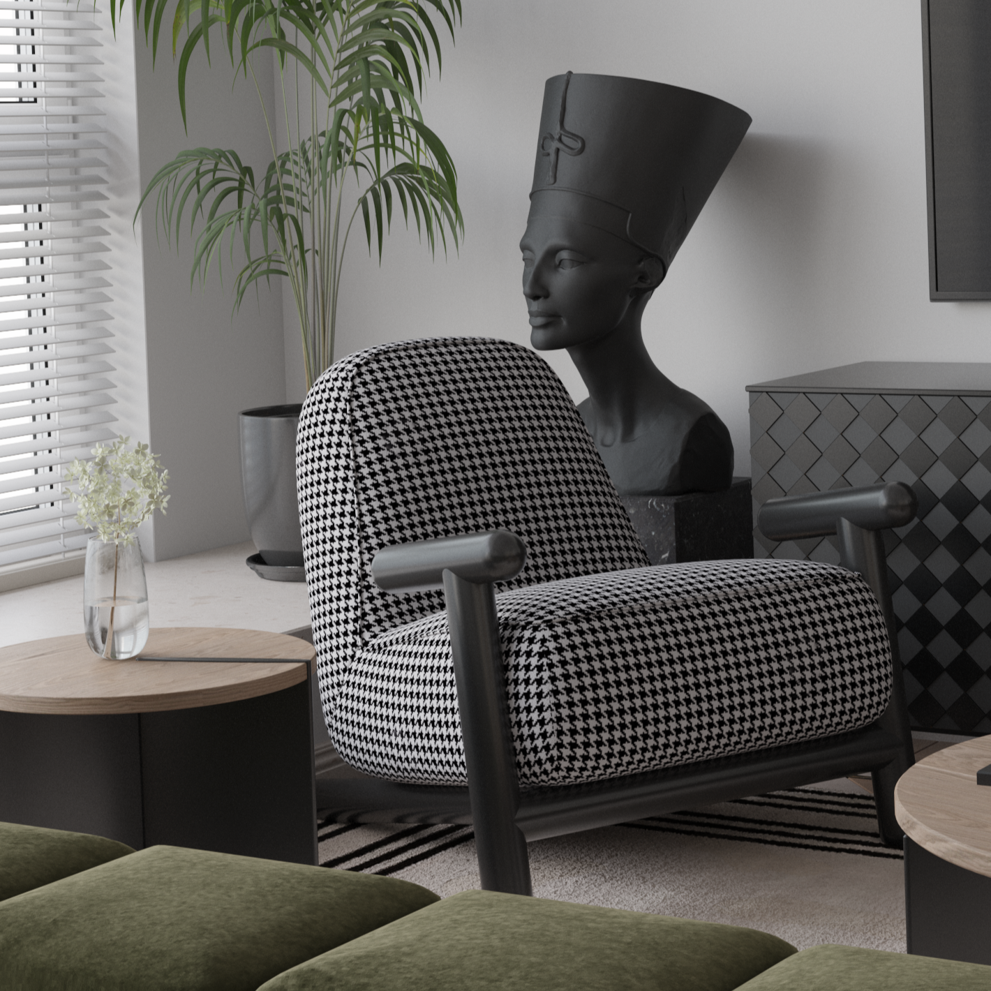 كرسي استرخاء بنمط اوروبي معاصر