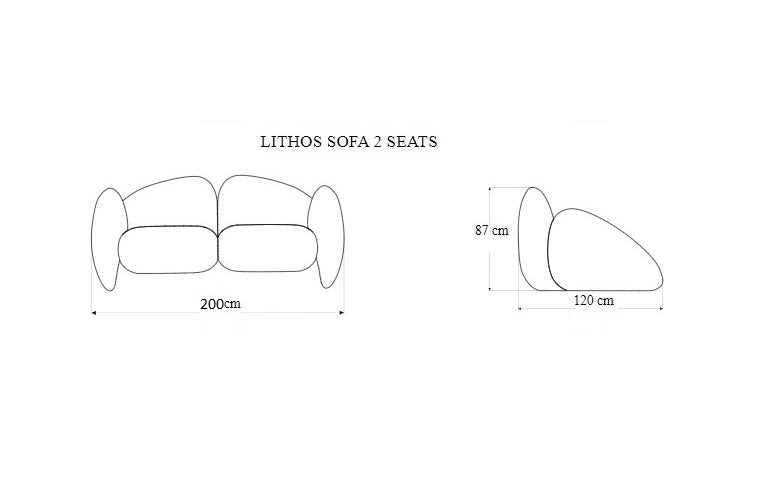 Elegant design double sofa