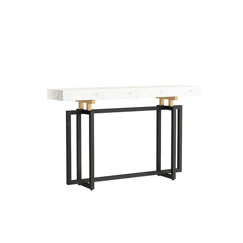 كونسول أنيق باللونين الأبيض والأسود