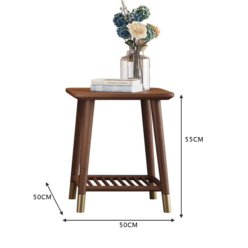 طاولة جانبية خشبية بتصميم كلاسيكي
