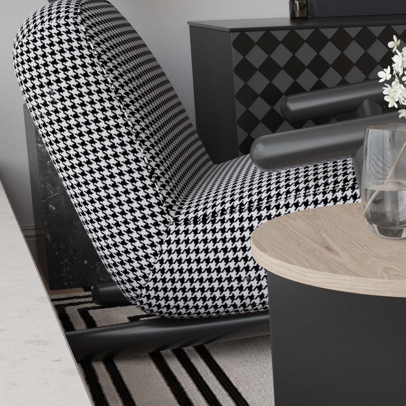 كرسي استرخاء بنمط اوروبي معاصر