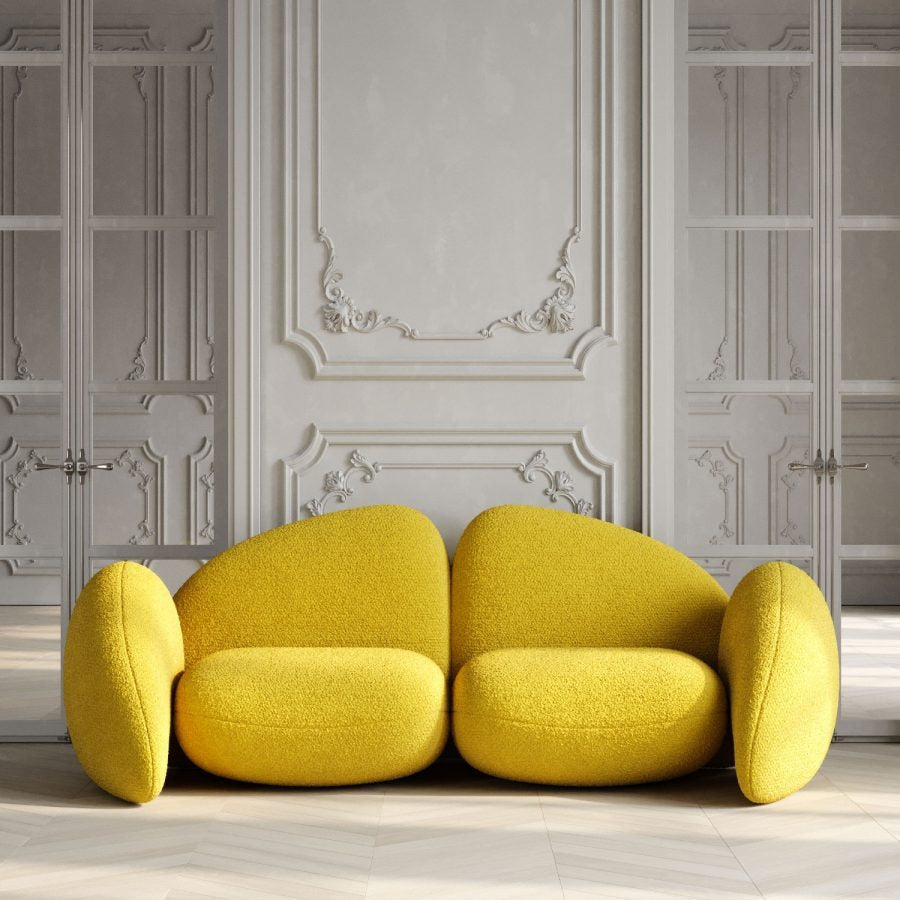 Elegant design double sofa