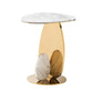 Golden Marble Accent Side Table